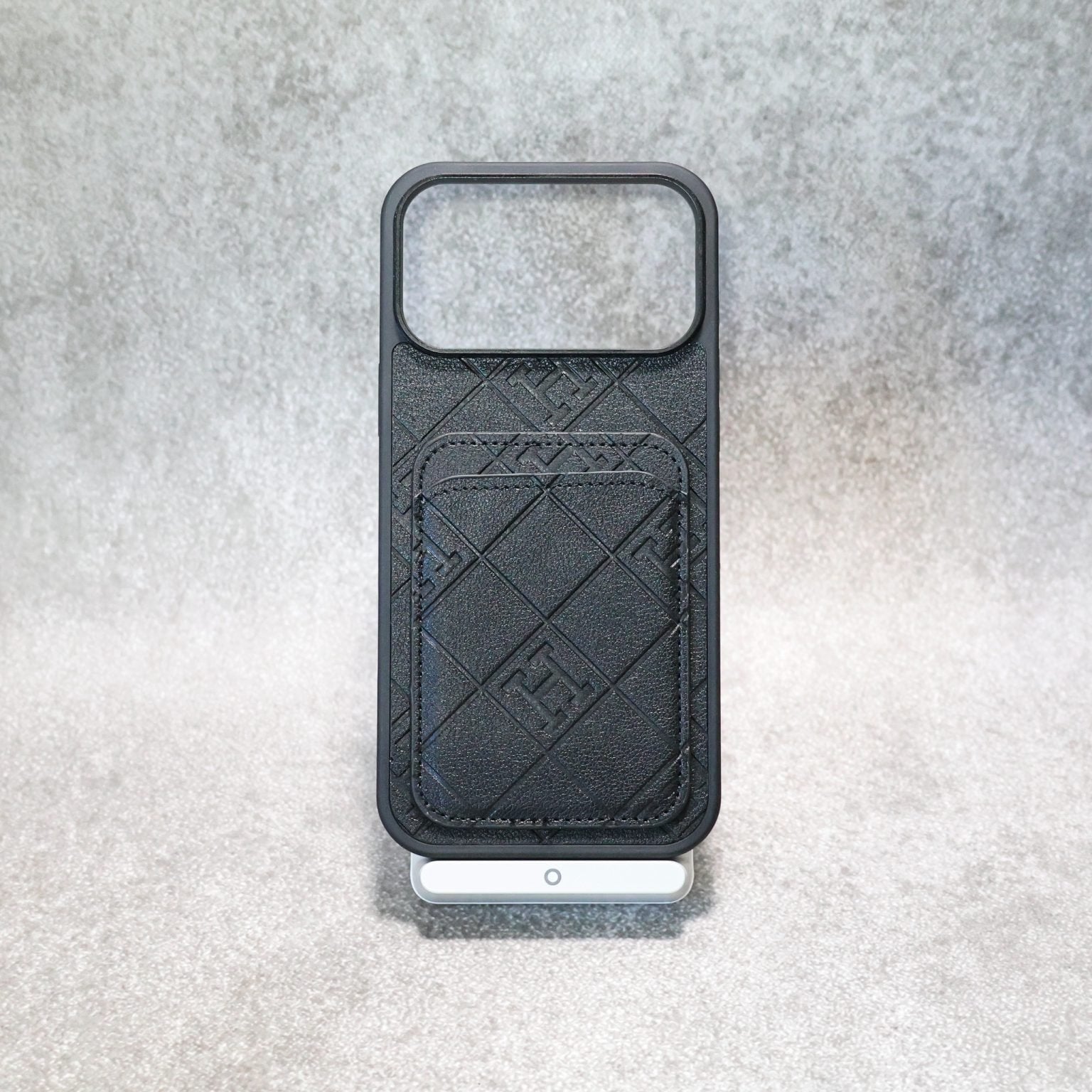 Stamped Leather Phone Case with Card Holder For iPhone 12-17