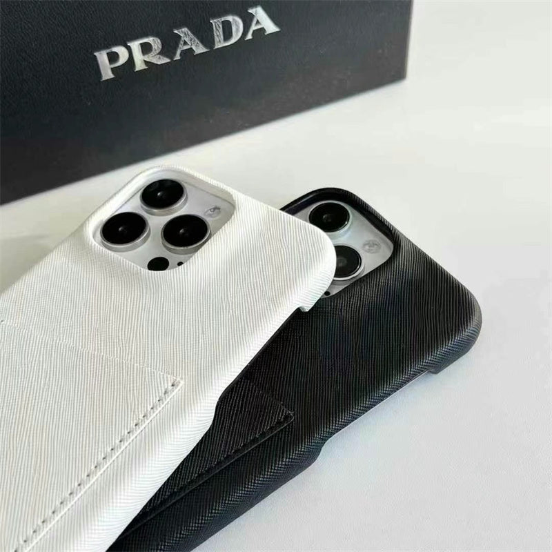 Luxury Leather Apple Phone Case Card Holder for iPhone 13-17