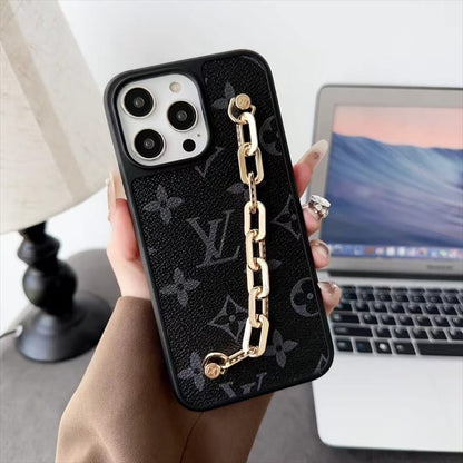 Modern Professional Leather Case with chain for iPhone 13-17