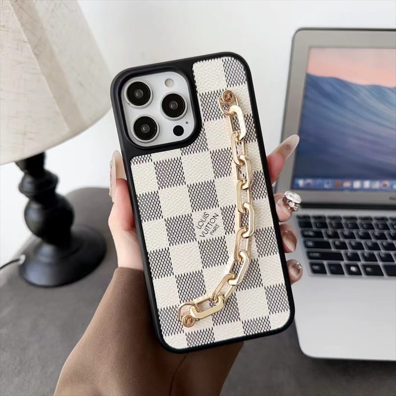 Modern Professional Leather Case with chain for iPhone 13-17
