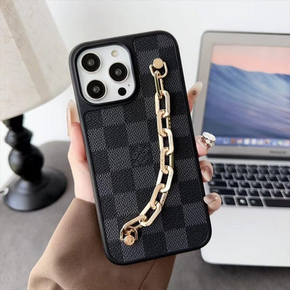 Modern Professional Leather Case with chain for iPhone 13-17