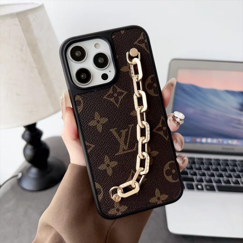 Modern Professional Leather Case with chain for iPhone 13-17
