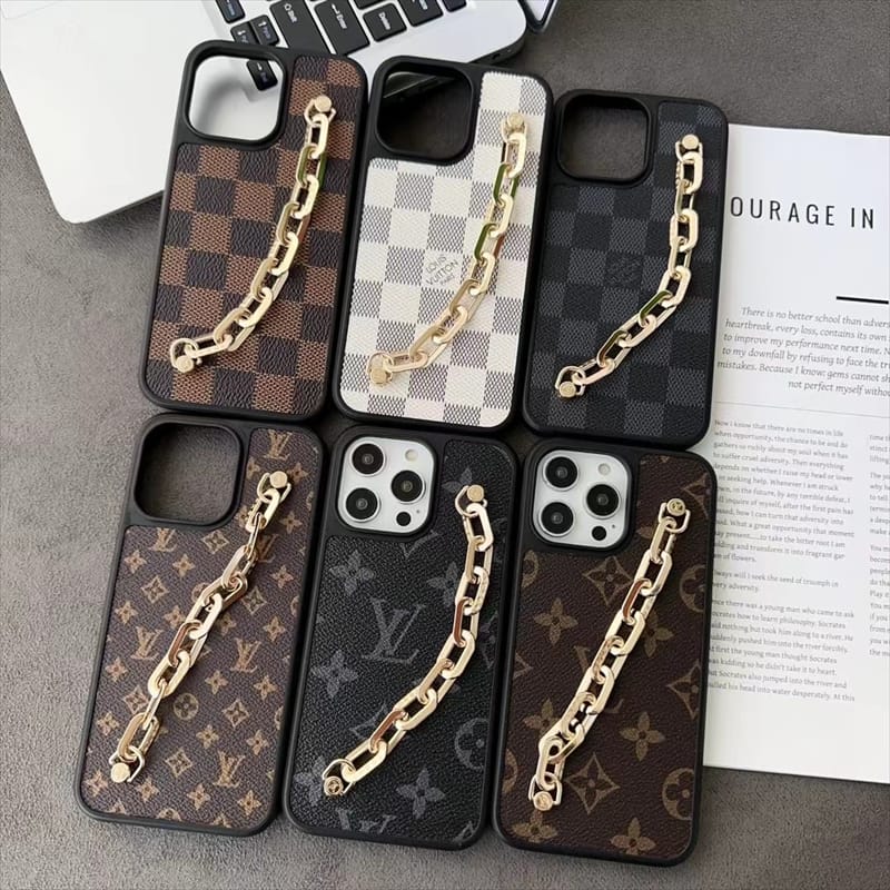 Modern Professional Leather Case with chain for iPhone 13-17
