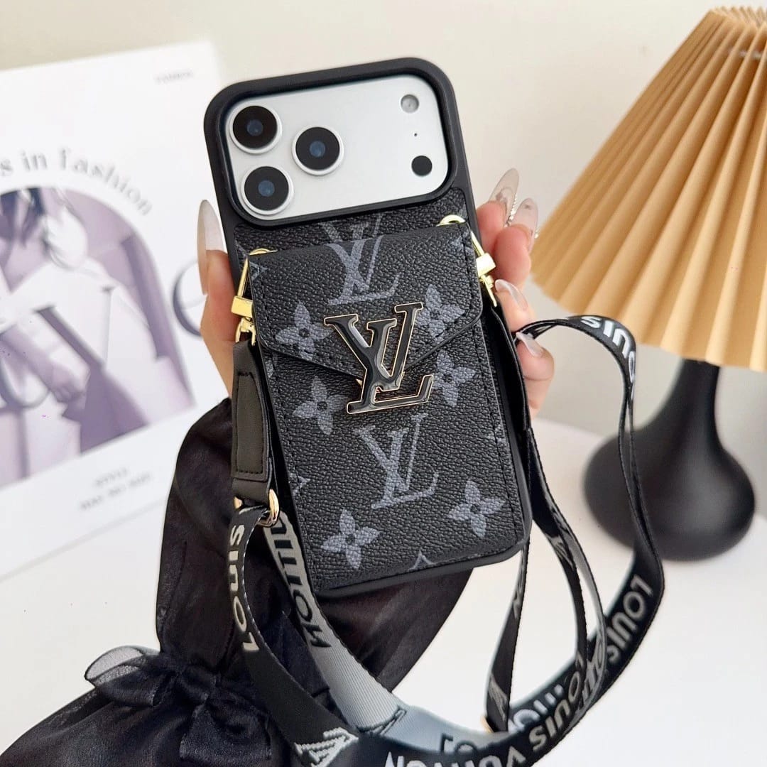 Leather Wallet Card Holder Phone Case For iPhone 12-17