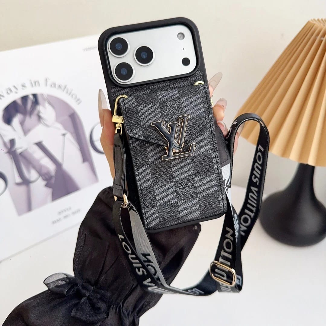 Leather Wallet Card Holder Phone Case For iPhone 12-17