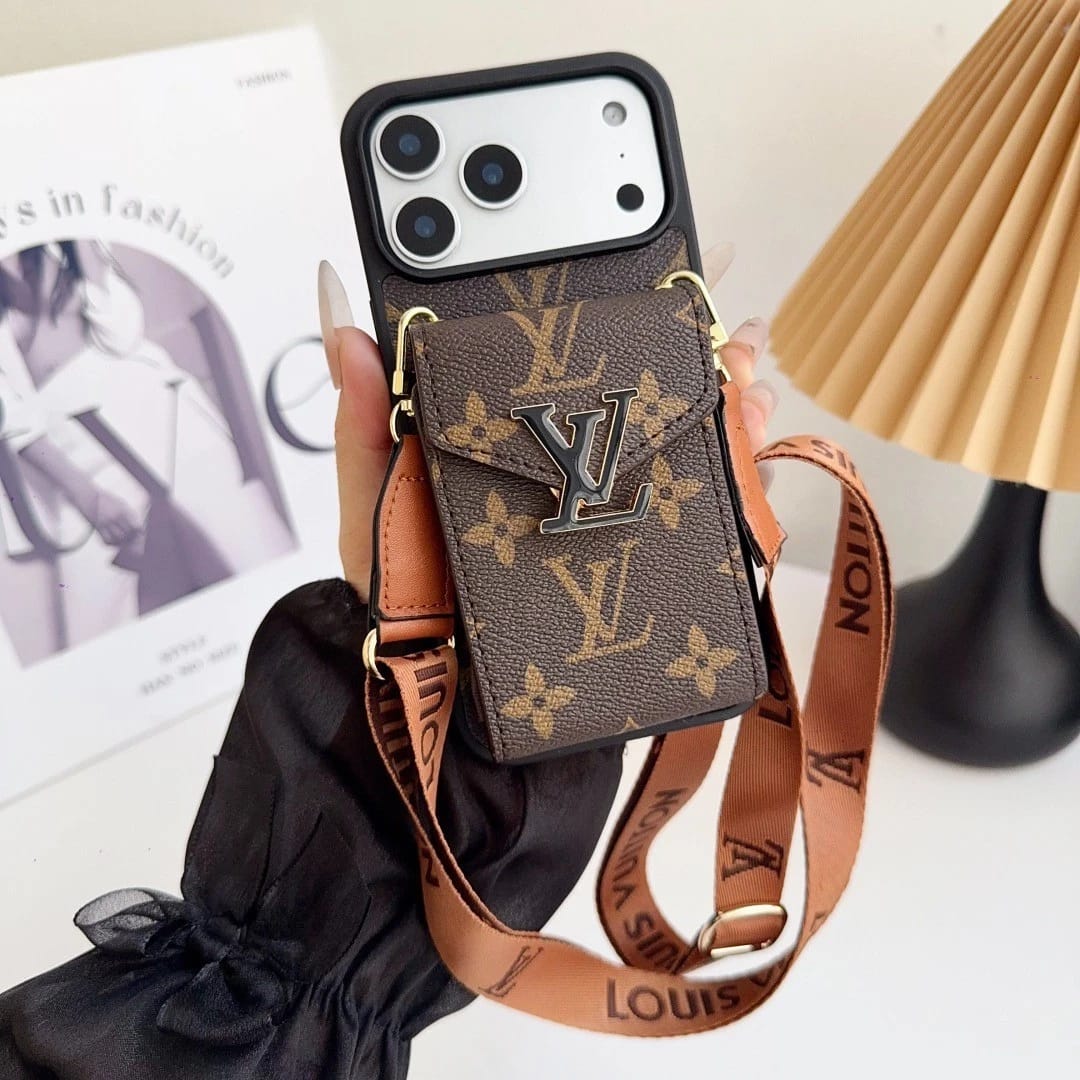 Leather Wallet Card Holder Phone Case For iPhone 12-17