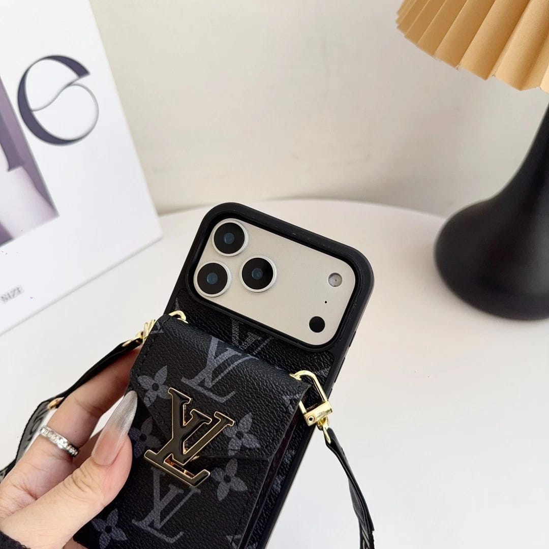 Leather Wallet Card Holder Phone Case For iPhone 12-17