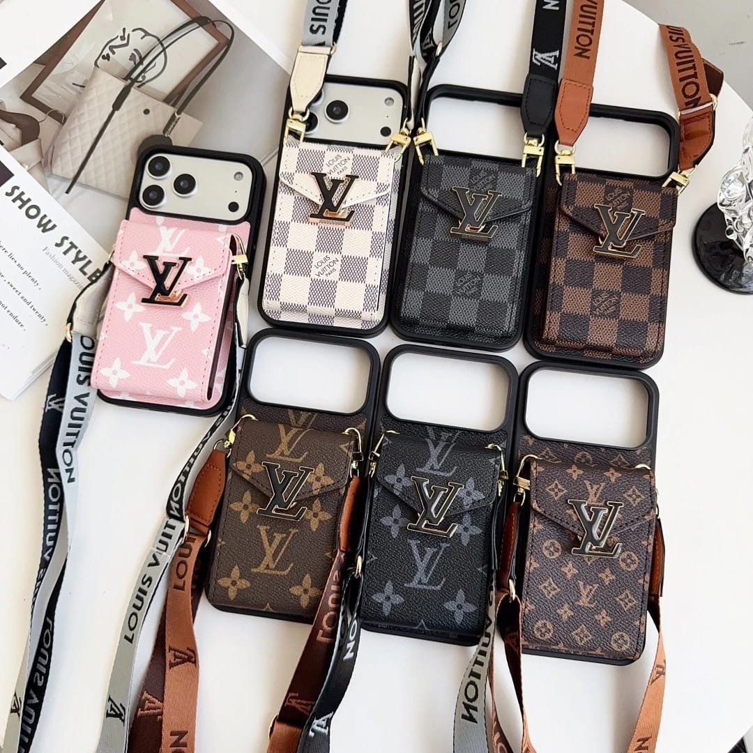 Leather Wallet Card Holder Phone Case For iPhone 12-17