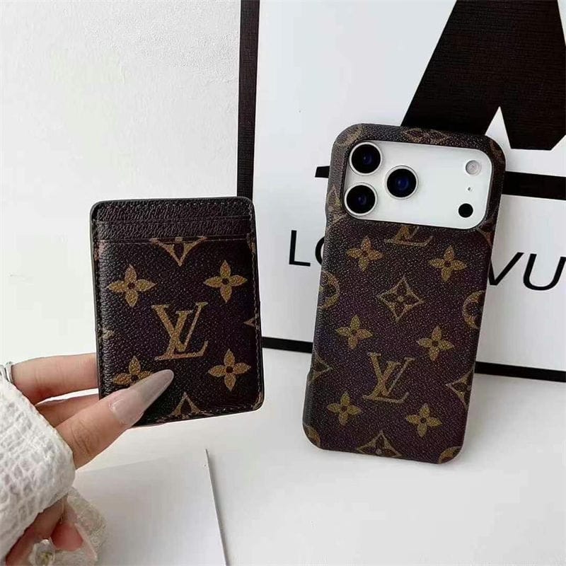 Magsafe Leather Phone Case Card Holder for iPhone 12-17