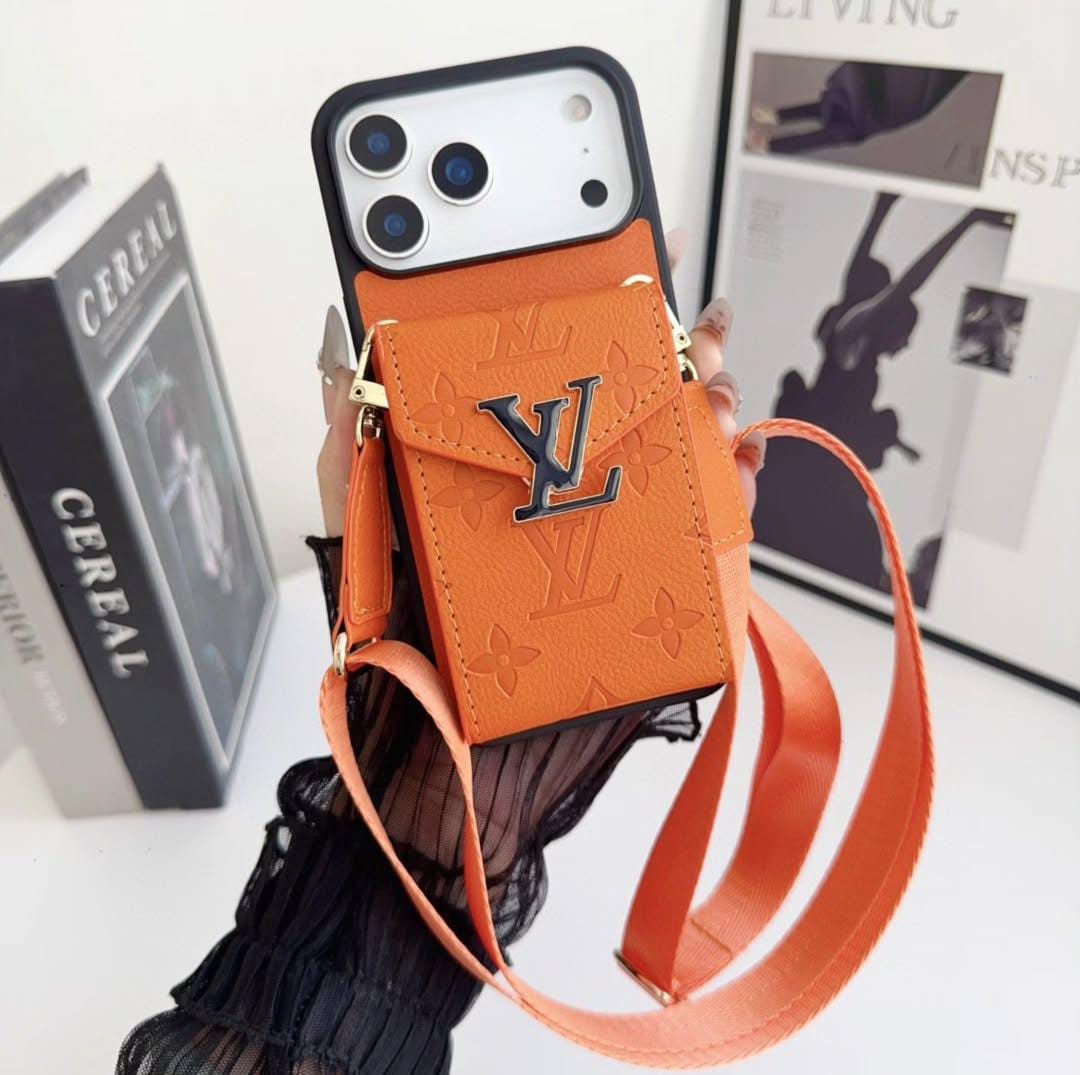 Luxury Phone Case with Card Holder For iPhone 12-17
