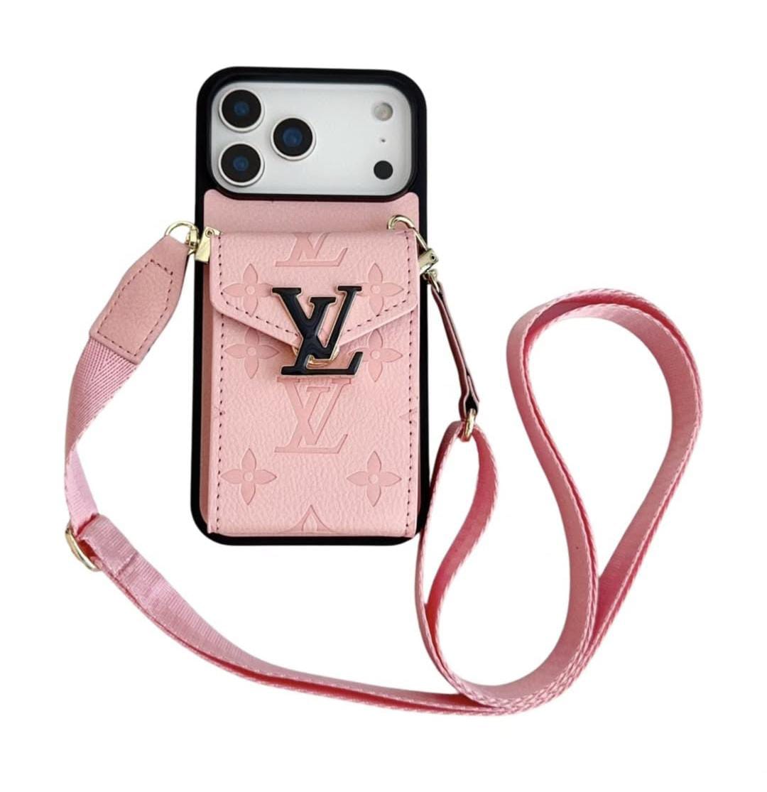 Luxury Phone Case with Card Holder For iPhone 12-17