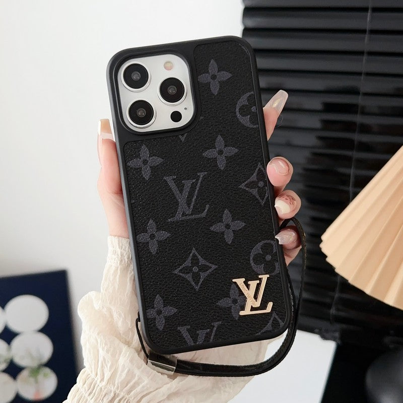 Luxury Phone case with strap for iPhone 13-17