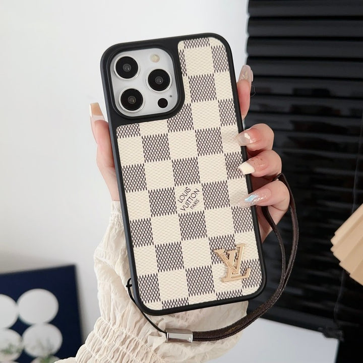 Luxury Phone case with strap for iPhone 13-17