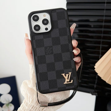 Luxury Phone case with strap for iPhone 13-17