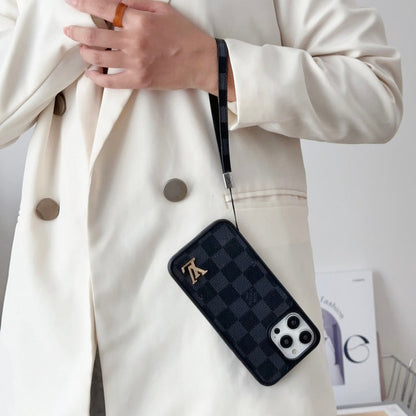 Luxury Phone case with strap for iPhone 13-17