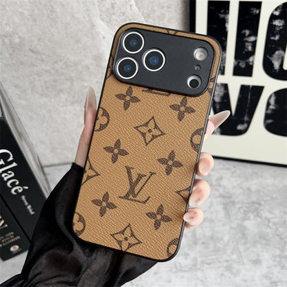 Polished Leather Luxury Case for iPhone 12-17