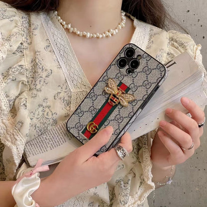Trendy Phone Case with Hand Holder for iPhone 13-16