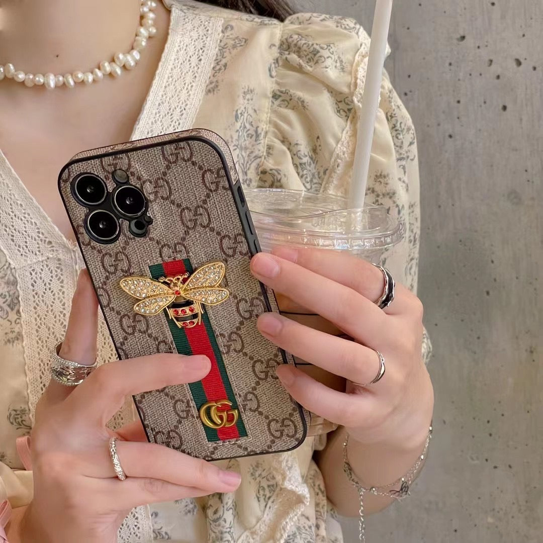 Trendy Phone Case with Hand Holder for iPhone 13-16