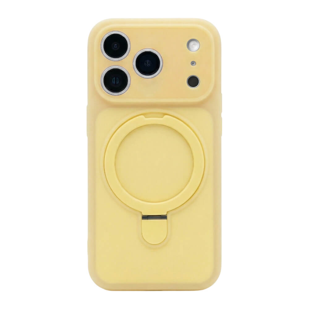 Jelly Stand MagSafe Phone Case - Milk Yellow