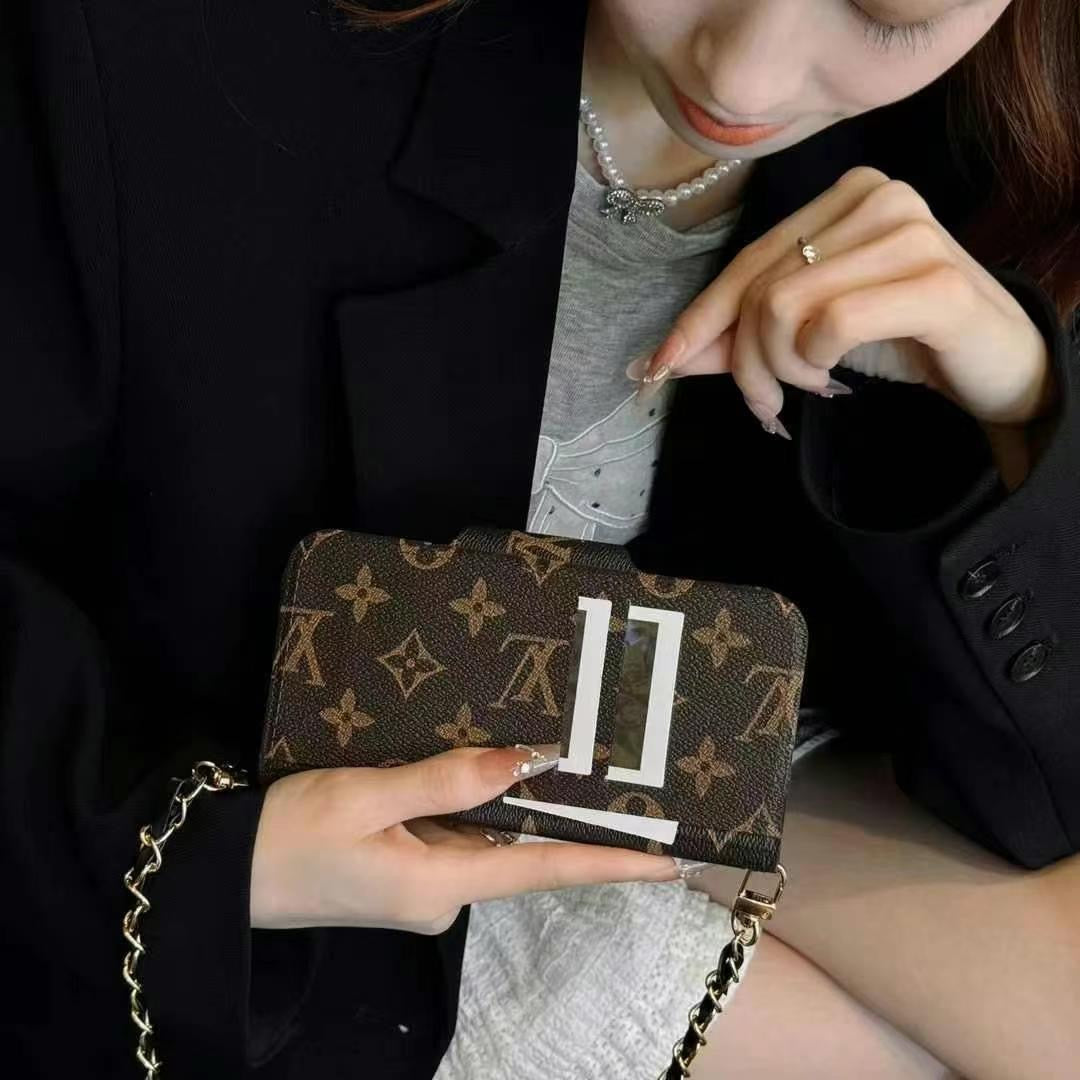 Luxury Fashion Wallet Phone Case For iPhone 13-17