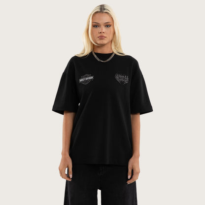 Outlaw Loopback Street Tee Jet Black