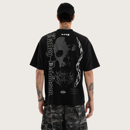 Burnout Street Tee Anthracite Black