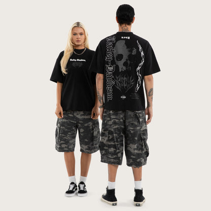 Burnout Street Tee Anthracite Black