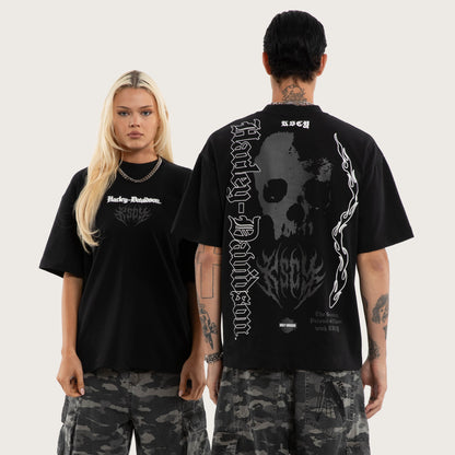 Burnout Street Tee Anthracite Black
