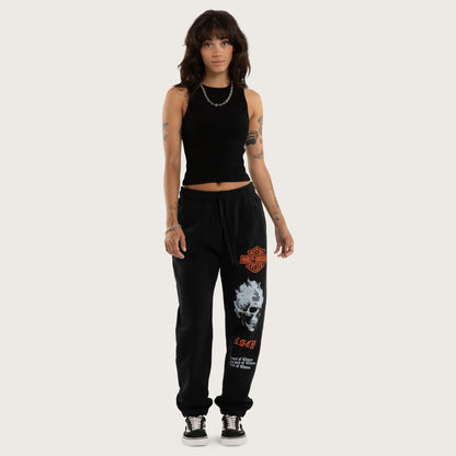Earn Straight Trackpant Jet Black