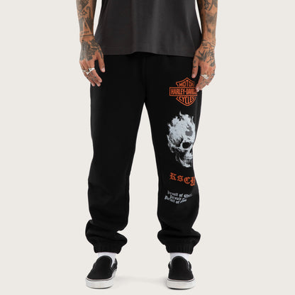 Earn Straight Trackpant Jet Black