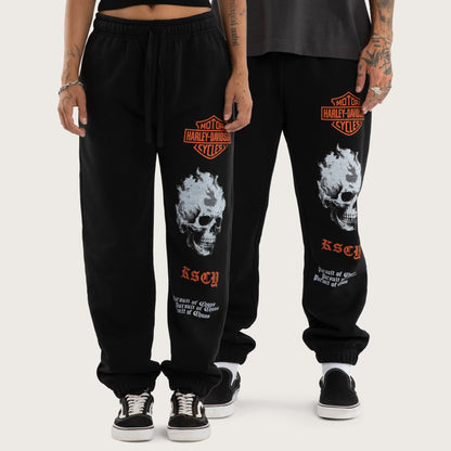 Earn Straight Trackpant Jet Black