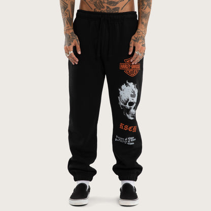 Earn Straight Trackpant Jet Black