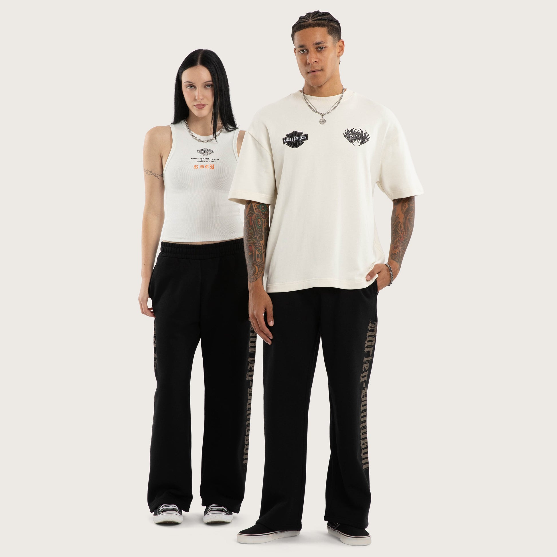 Twin Razor Trackpant Jet Black