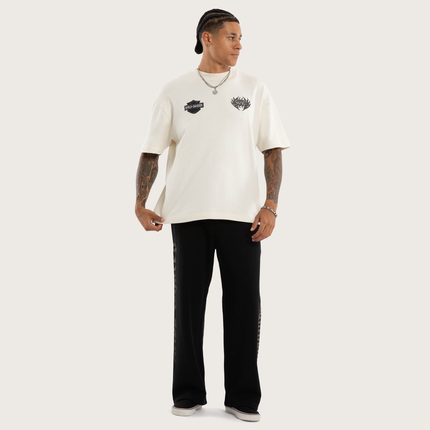 Twin Razor Trackpant Jet Black