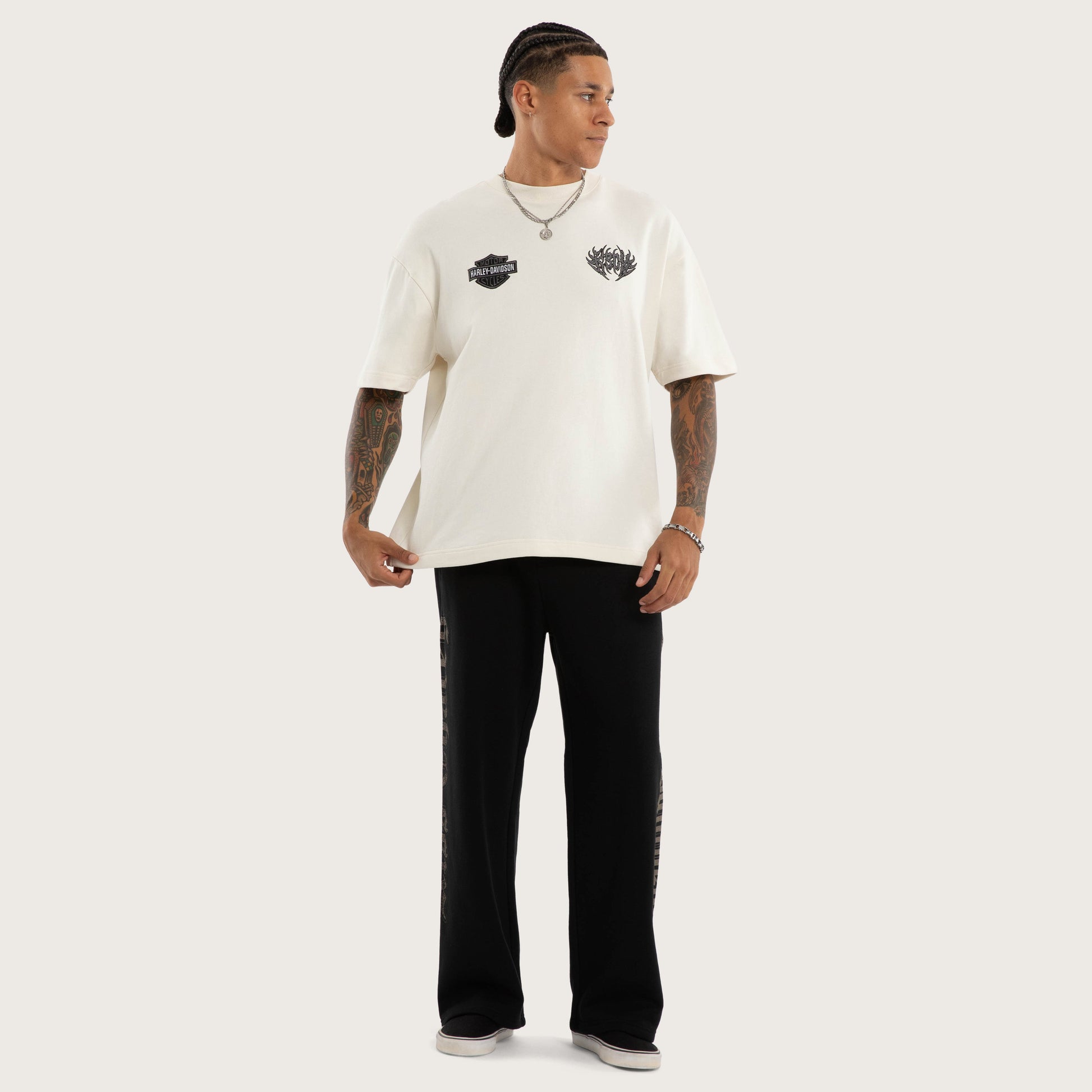 Twin Razor Trackpant Jet Black