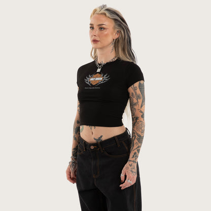 Polished Baby Tee Jet Black