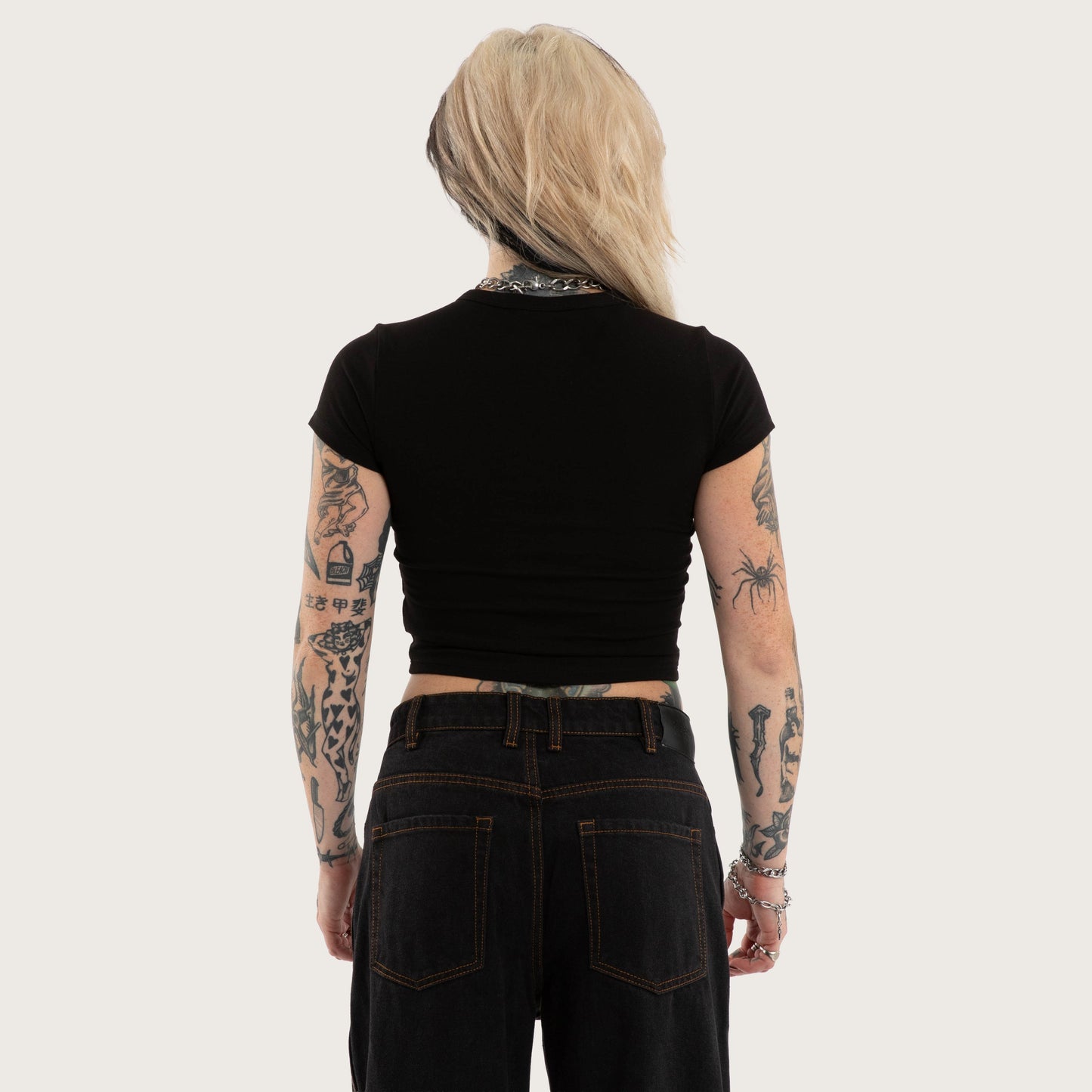 Polished Baby Tee Jet Black