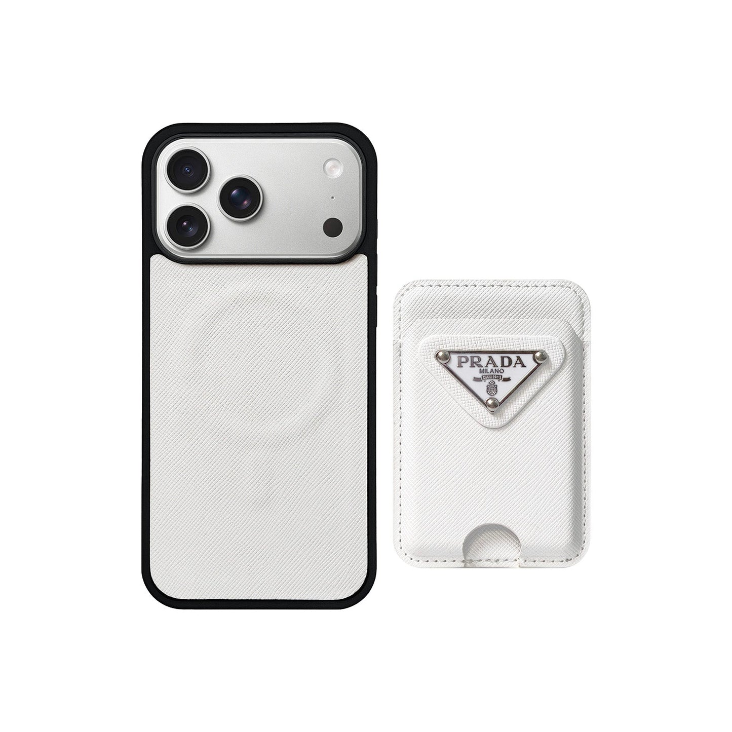 Luxury Brand MagSafe Card Holder Case For iPhone 13-17