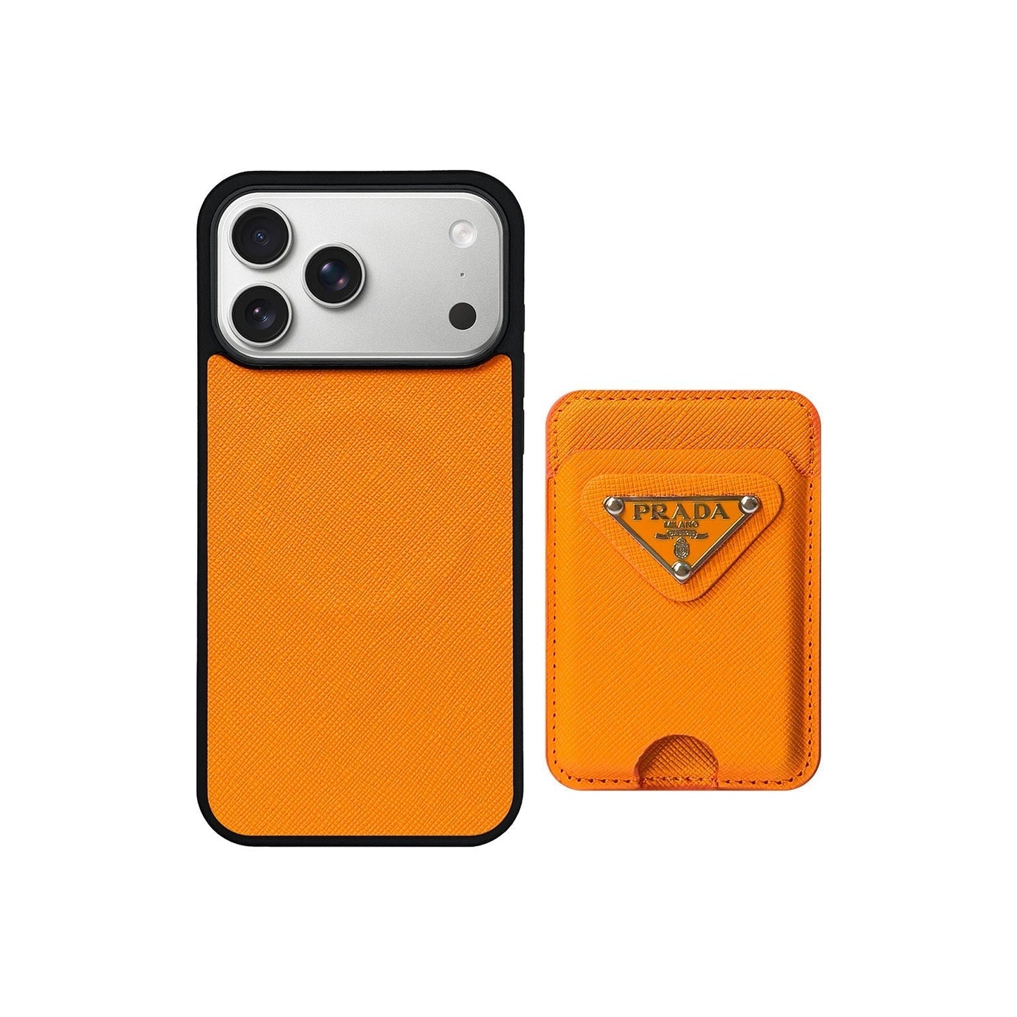 Luxury Brand MagSafe Card Holder Case For iPhone 13-17
