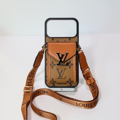 Luxury Brand Crossbody Phone Case For iPhone 12-17