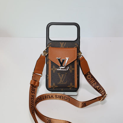 Luxury Brand Crossbody Phone Case For iPhone 12-17