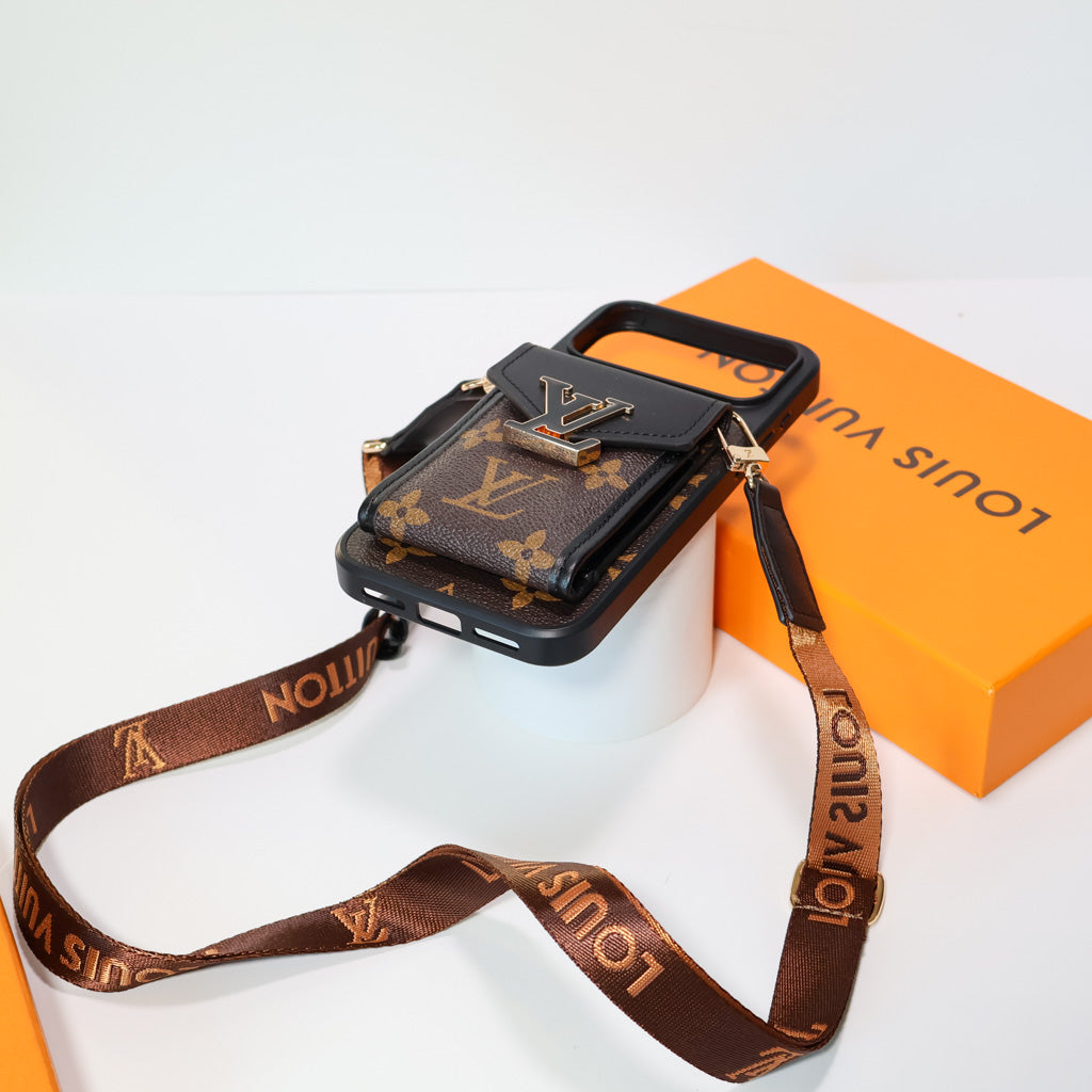 Luxury Brand Crossbody Phone Case For iPhone 12-17