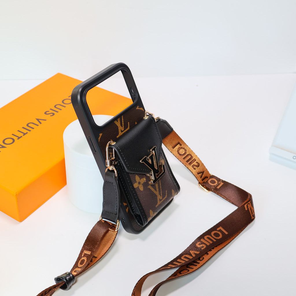 Luxury Brand Crossbody Phone Case For iPhone 12-17