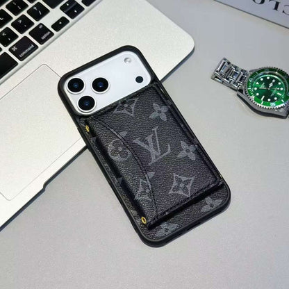 Luxury Card Holder Wallet Style Phone Case for iPhone 12-17