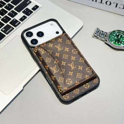 Luxury Card Holder Wallet Style Phone Case for iPhone 12-17
