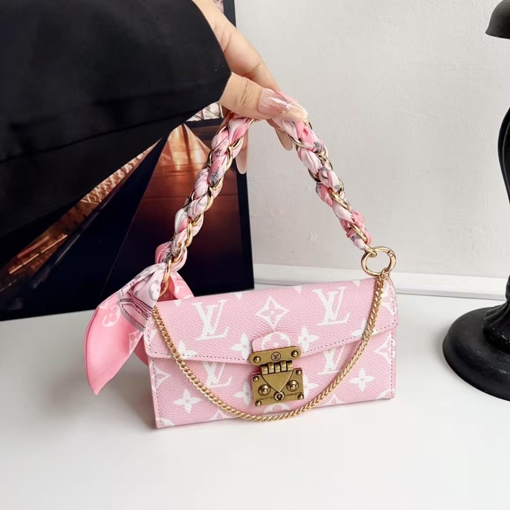 Luxury Wallet Phone Case Card Holder with Chain For iPhone 12-17