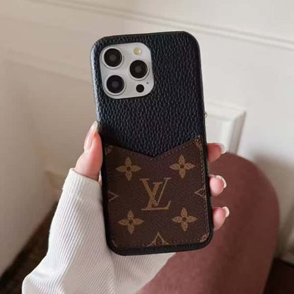Leather Card Slot Phone Case For iPhone 12-17