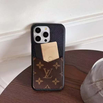 Leather Card Slot Phone Case For iPhone 12-17
