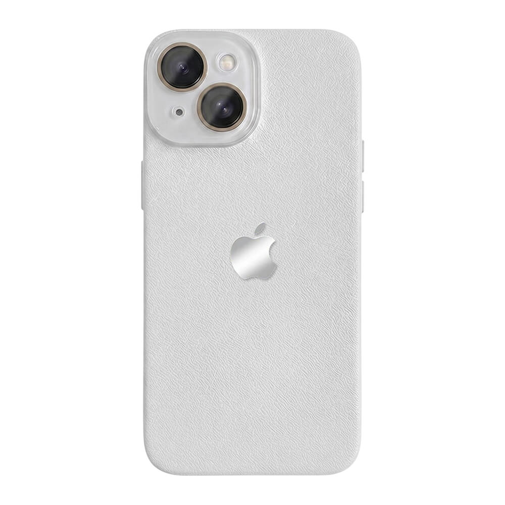 Lychee Texture Leather Phone Case - White