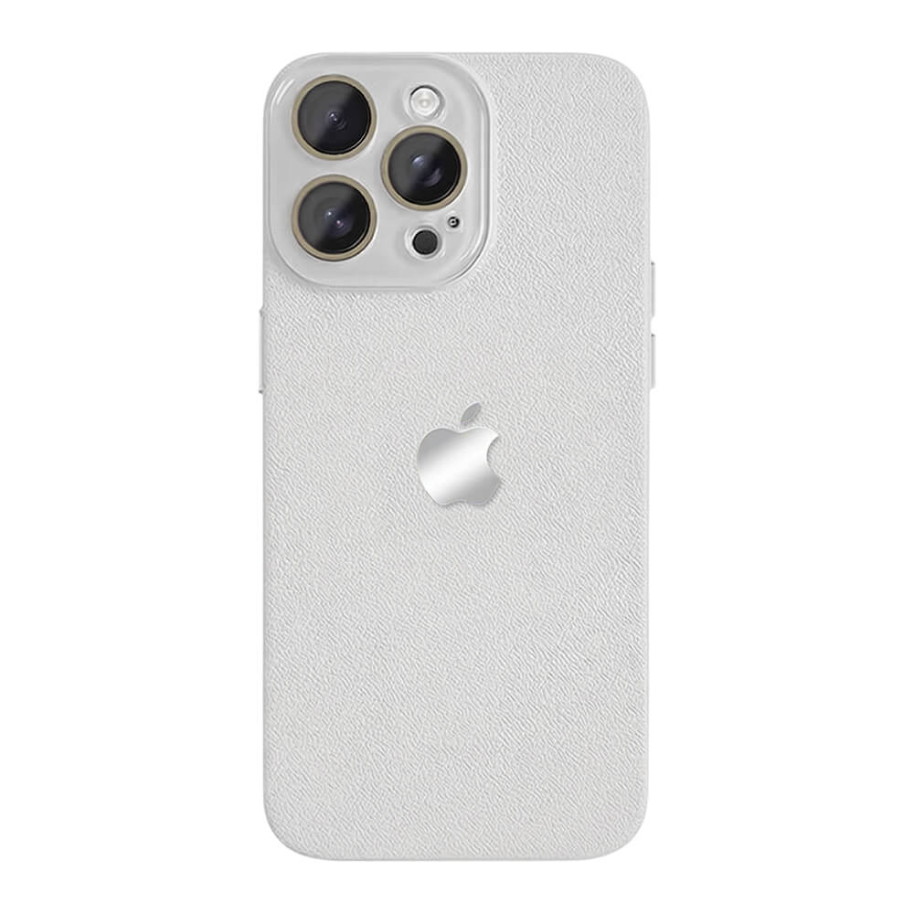 Lychee Texture Leather Phone Case - White